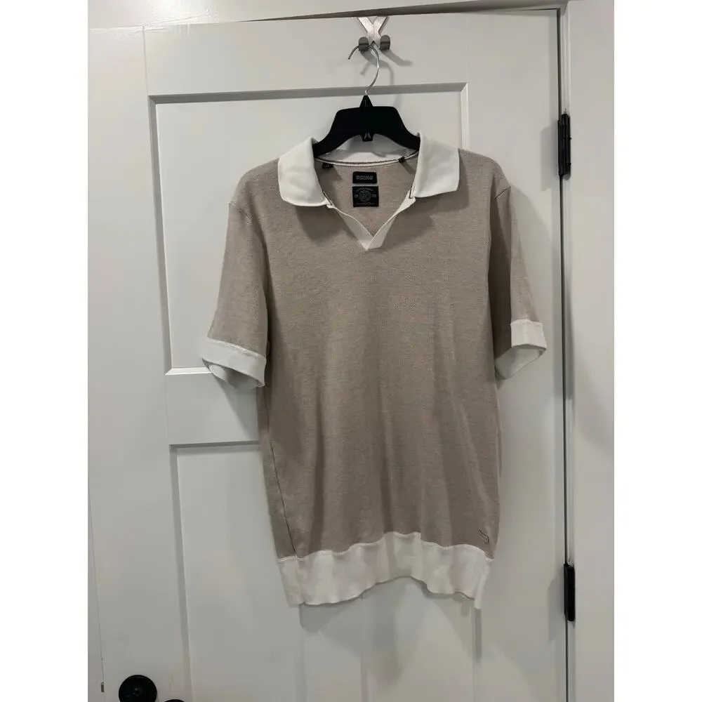 Buffalo David Knot Dress Pull Over Collar shirt